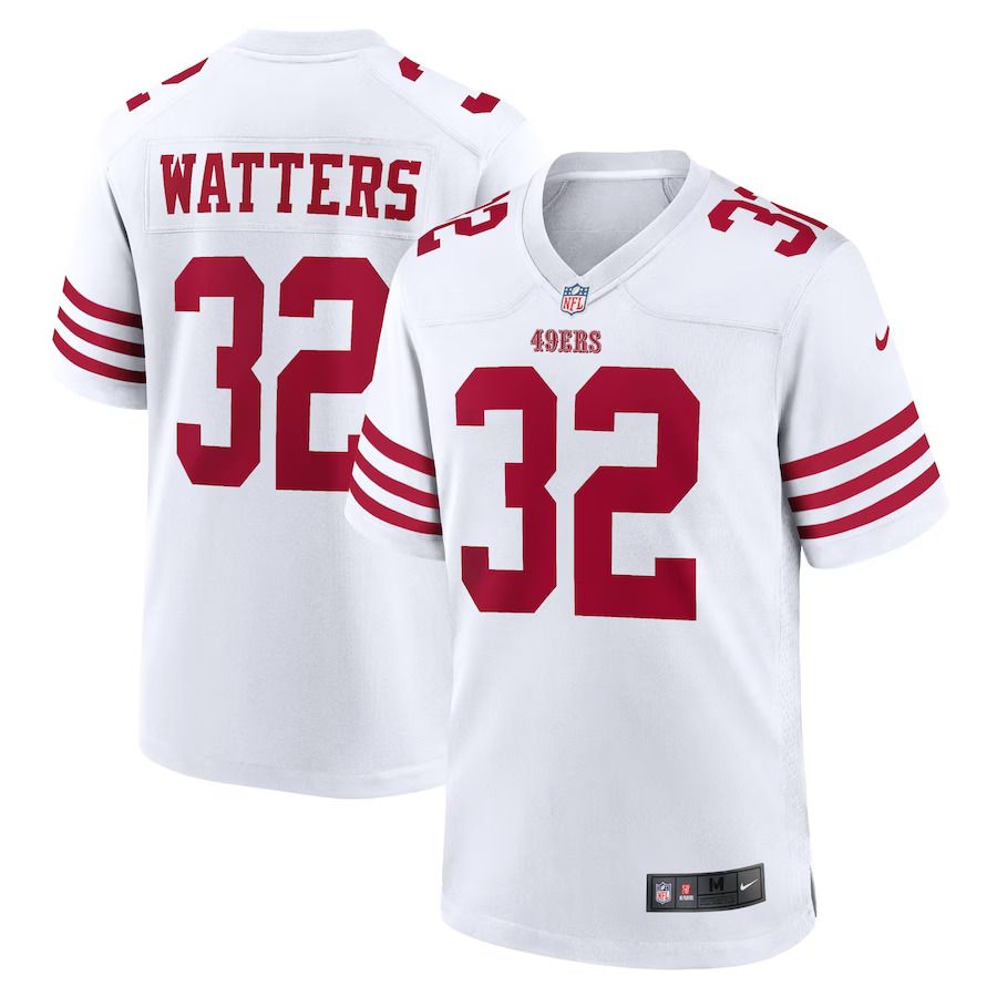 Men San Francisco 49ers 32 Ricky Watters Nike White Retired Player Game NFL Jersey